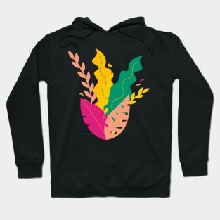 illustration of leaves Hoodie